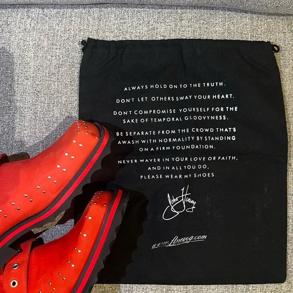 NEW John Fluevog Floyt leather slip on buckle shoes men size 5 women 7 - Picture 4 of 9